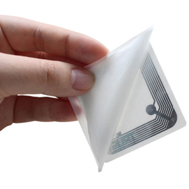 Square RFID Wet Sticker Book Tag For Library Management