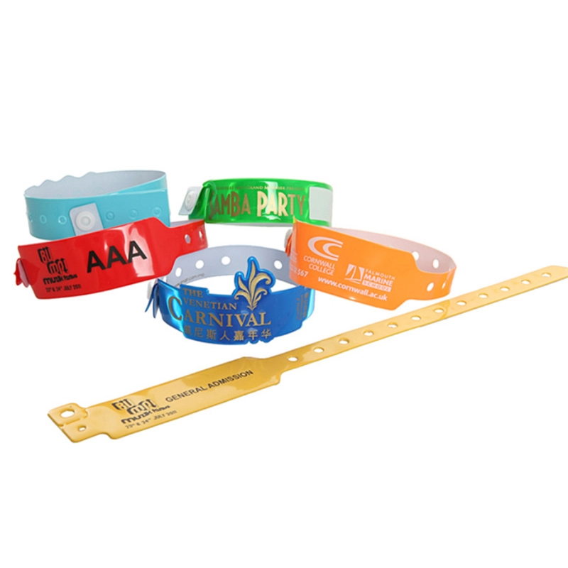 Disposable 13.56Mhz RFID PVC Wristband For Hospital Management