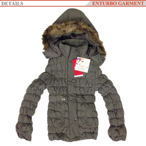 Girl's Winter Jacket with Hoodie