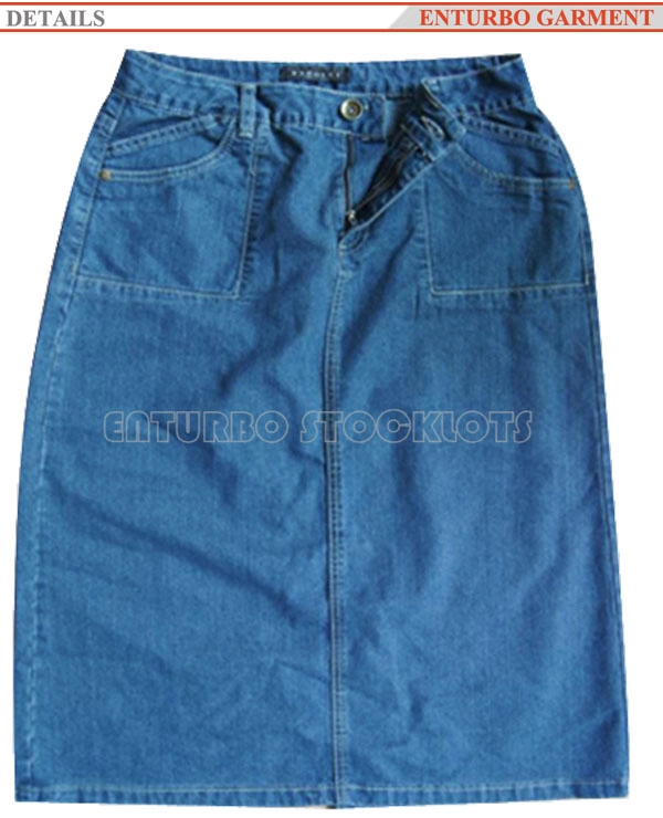 Fashion Blue Jeans Skirt Apparel