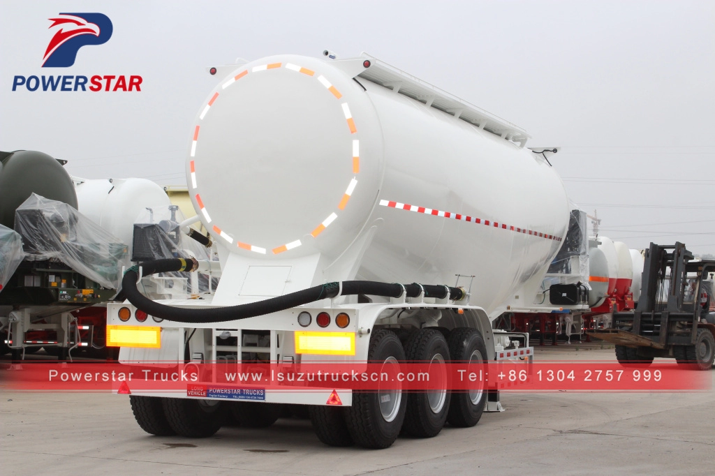 New 35cbm bulk cement trailer Manufacturer Powder Tanker trailer