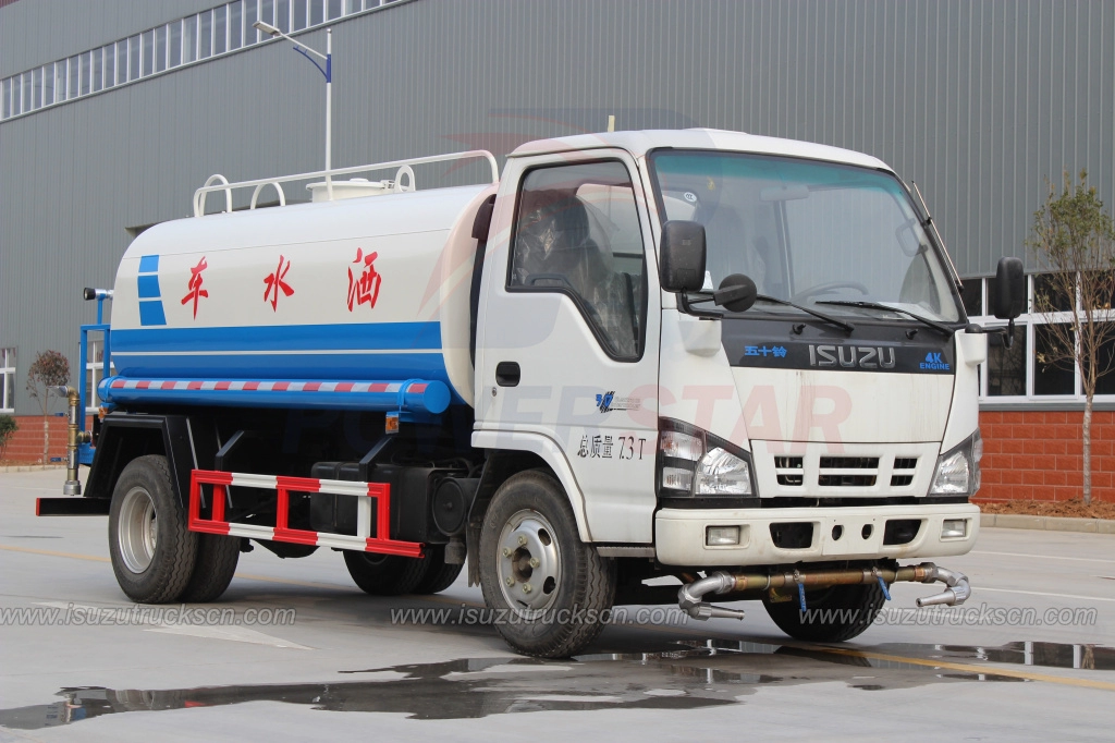 3000L 5000L Ghana market ISUZU NKR Water Truck Tanker for sale