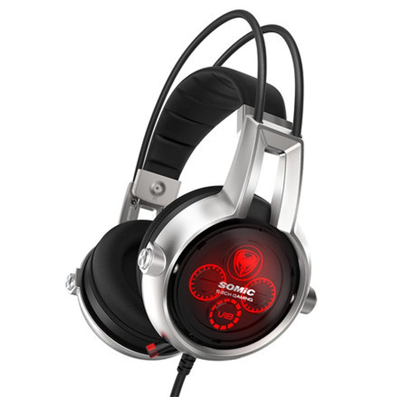 Somic E95X Real Physical 5.2 Surround Sound Gaming Headsets High-quality Wired USB Gaming Headphones with Mic and Volume Control for PC Game
