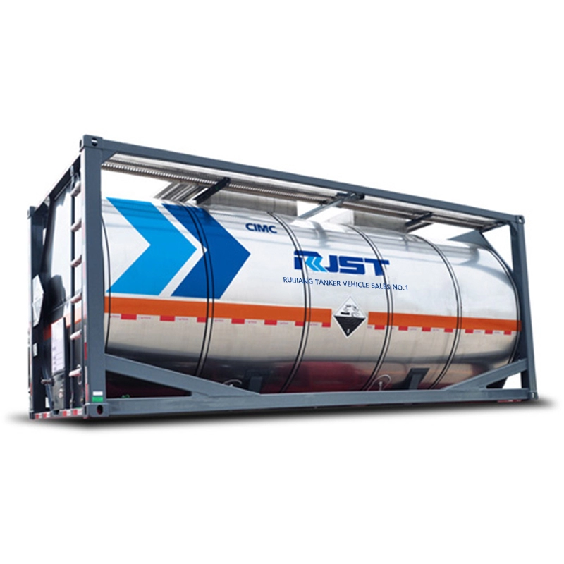 20FT Stainless Steel Tank Container - CIMC RJST Liquid truck