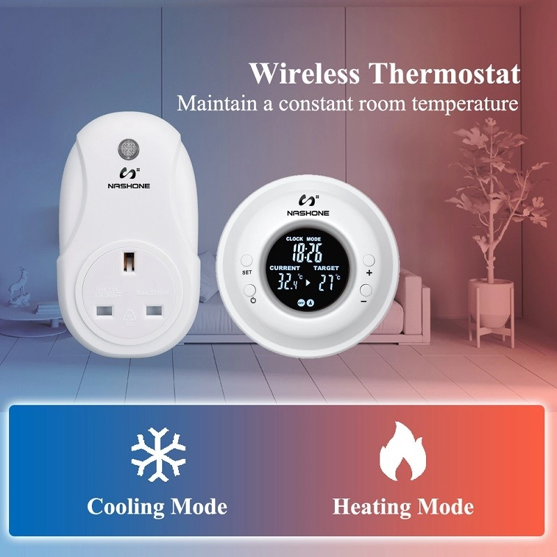 Digital Remote Control Wireless Thermostat TUV Certificate