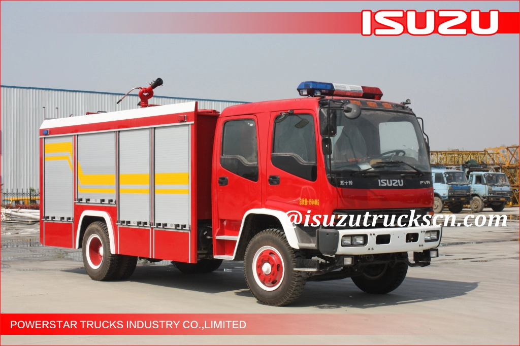 4x2 6000L Nigeria price Water Foam Japanese Isuzu FVR Fire fighting Vehicle for sale