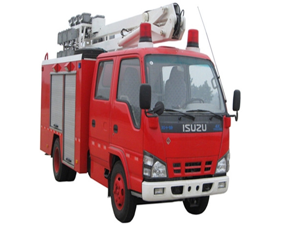 Double Cabin Isuzu Lighting Fire Truck with Light System
