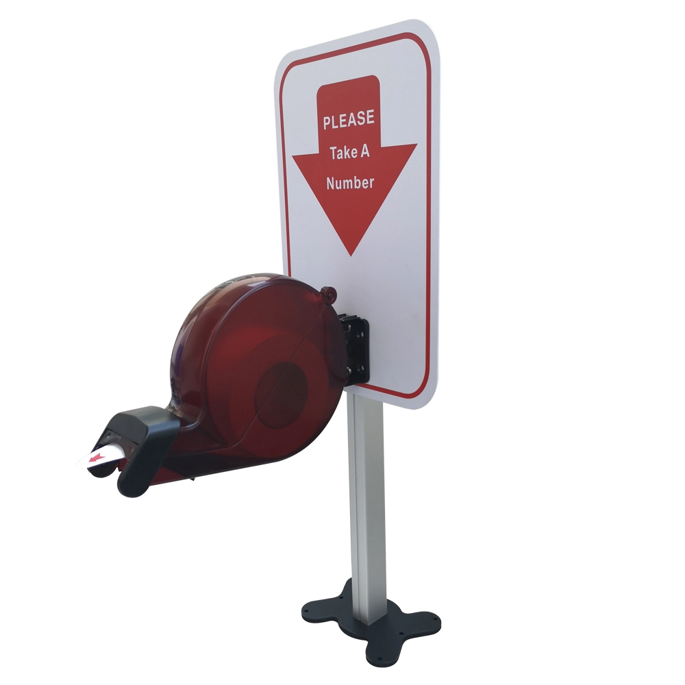 Number ticket dispenser with stand