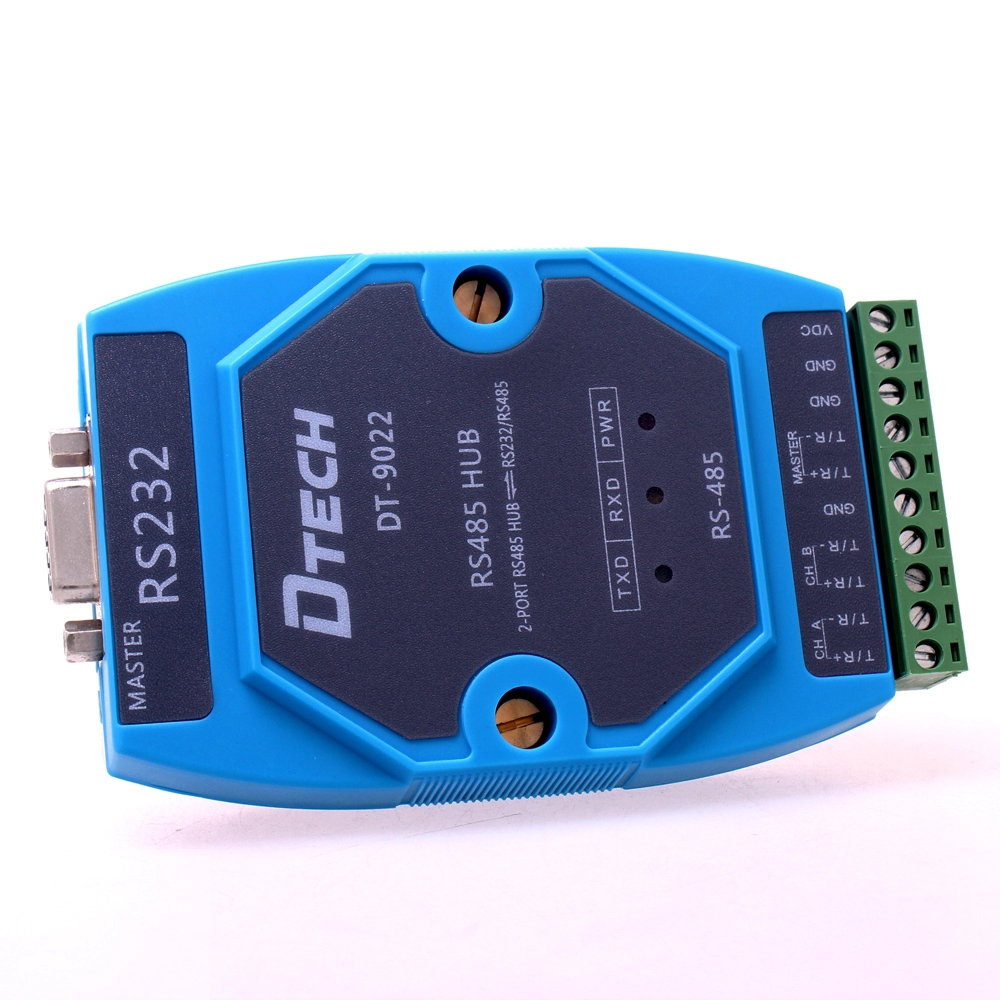DTECH DT-9022 Industrial grade 2 ports RS485 Hub