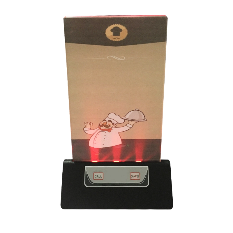 waiter call system with menu holder and power bank restaurant pager