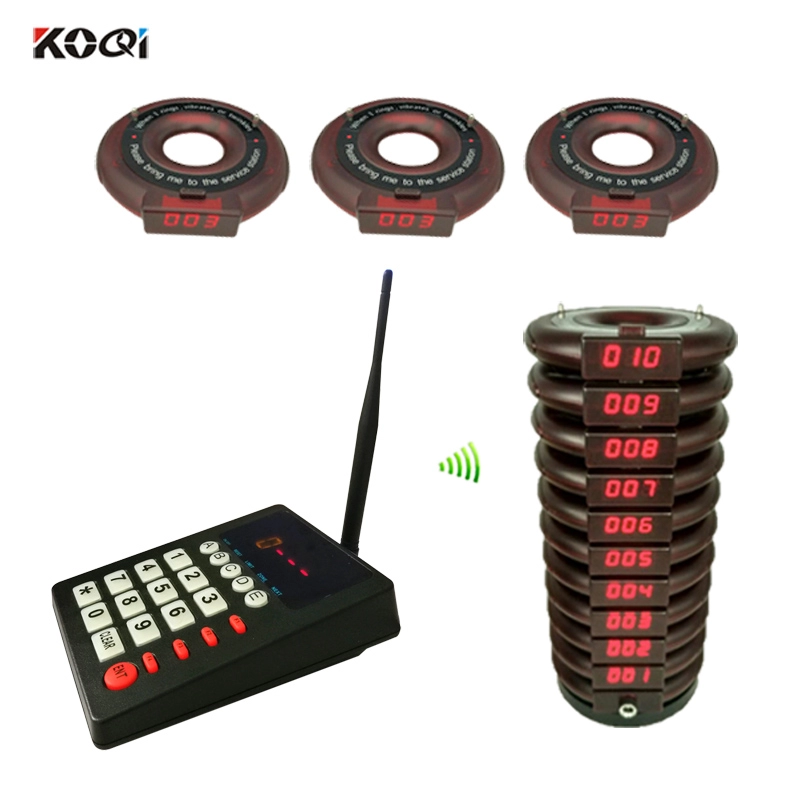 Coaster pager system cheap wireless paging system China Supplier