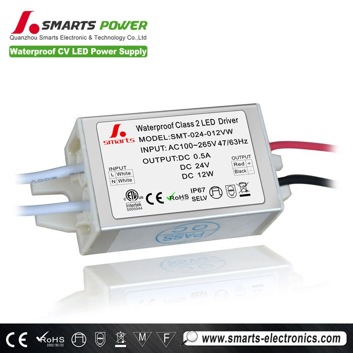 AC to DC 24V 12W Constant voltage LED power supply