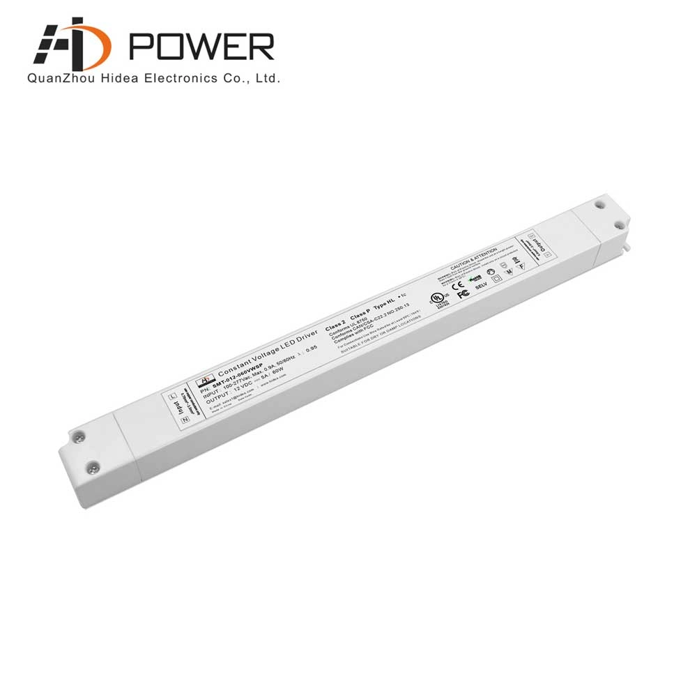 Non dimmable 277vac 12vdc led power supply 60w