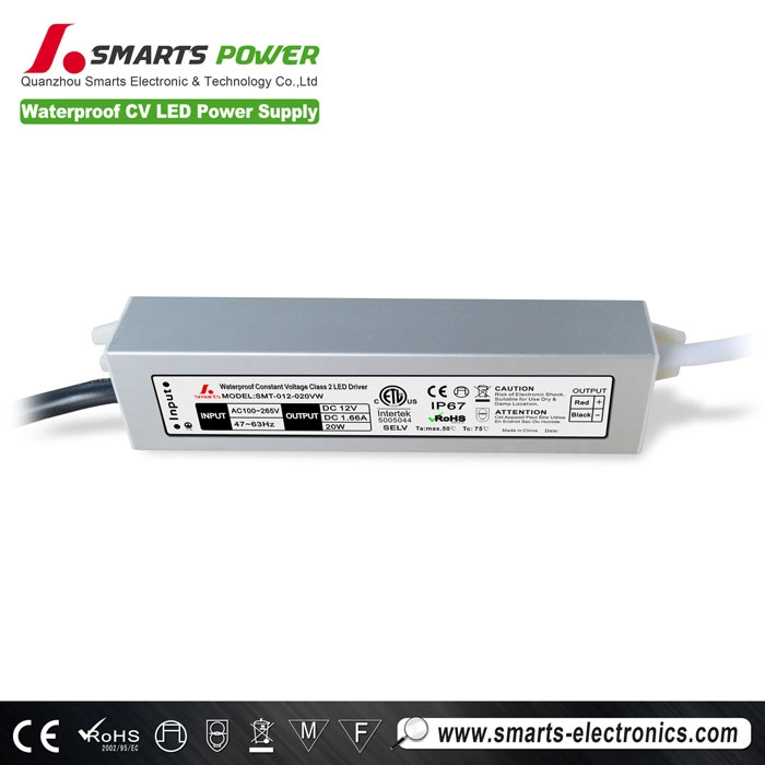 AC to DC 12V 20W Constant voltage LED power supply