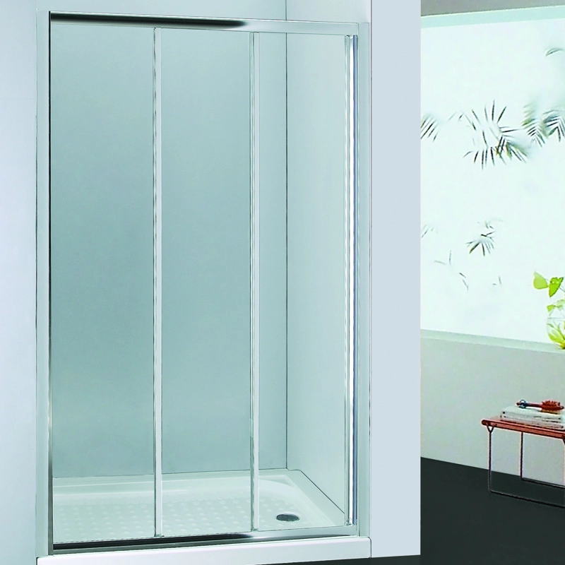 Framed tri sliding shower door 4mm