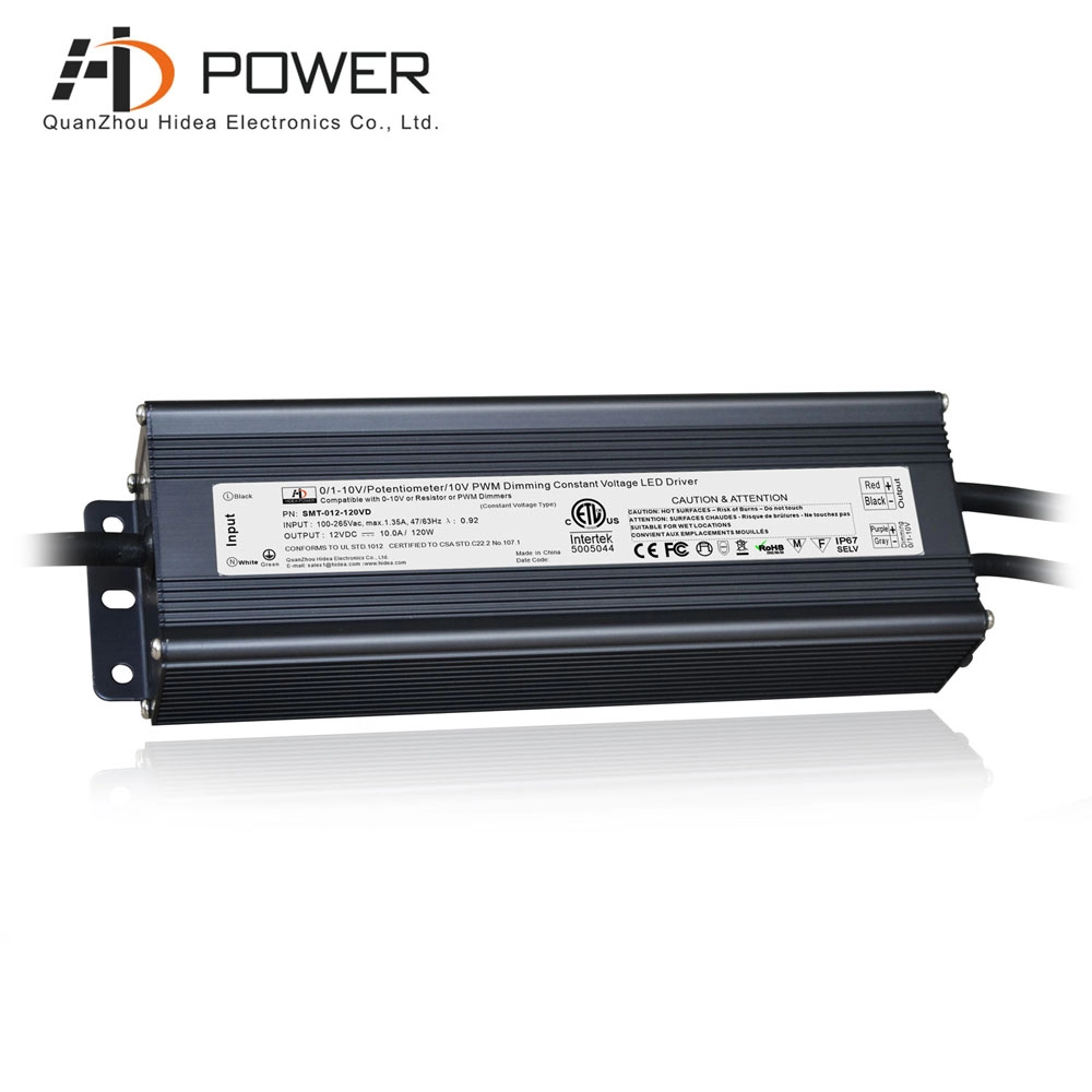 PWM output 12V 120W 0 10v dimmable led driver