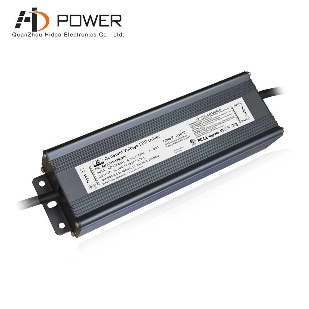 waterproof led power supply 12v 120w for outdoot led tape lights