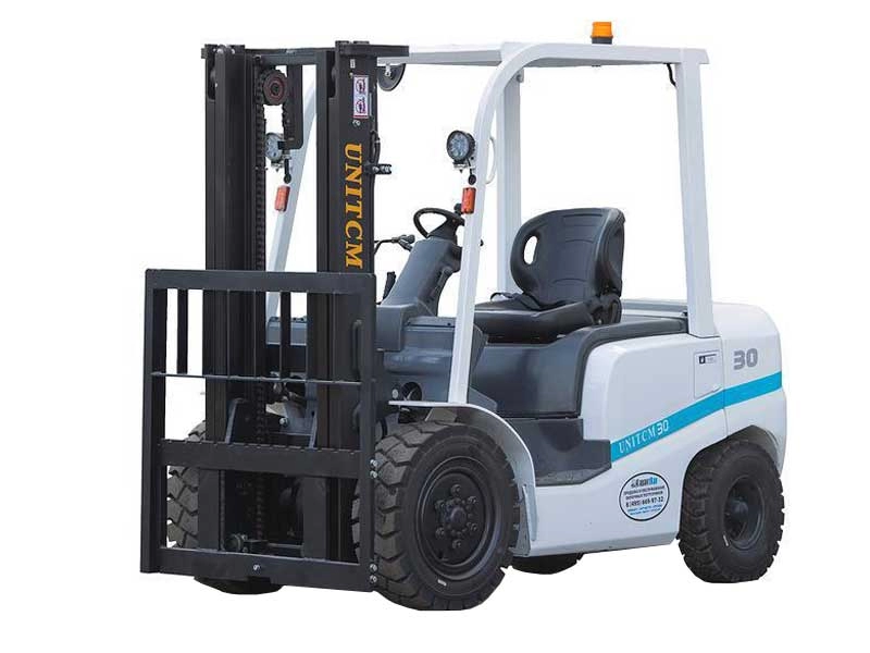 White Color Cheap Mitsubishi 3 Ton Diesel Forklift For Sale
