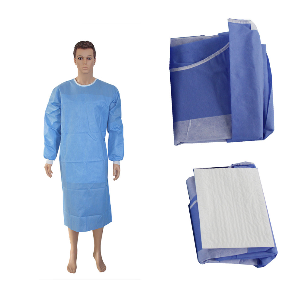Disposable Reinforced Surgical Gowns with hand towel