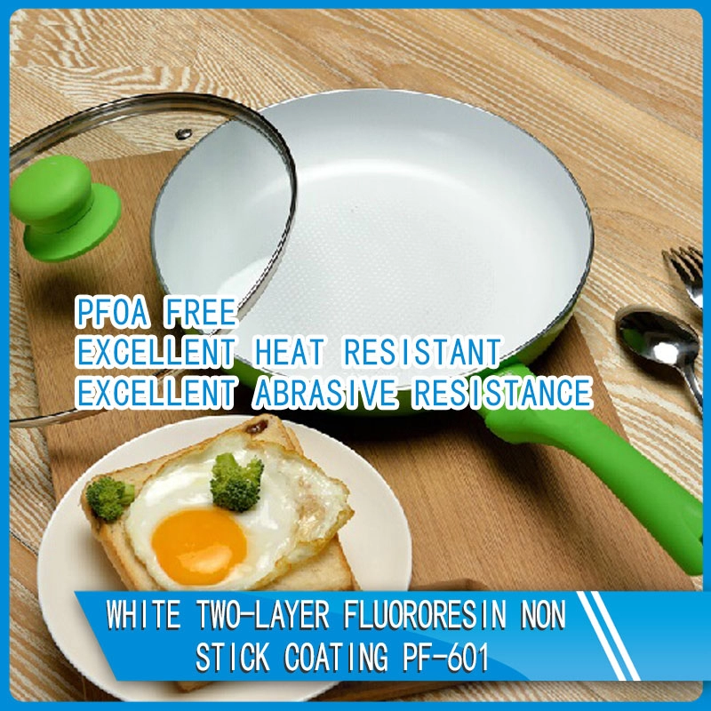 White two-layer fluororesin non stick coating PF-601