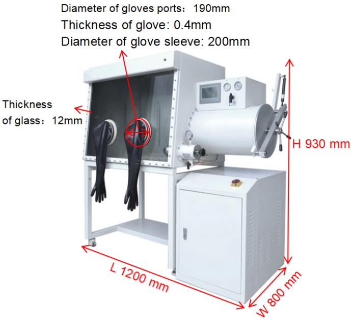 Customization Laboratory Vacuum Glove Box with Purification System