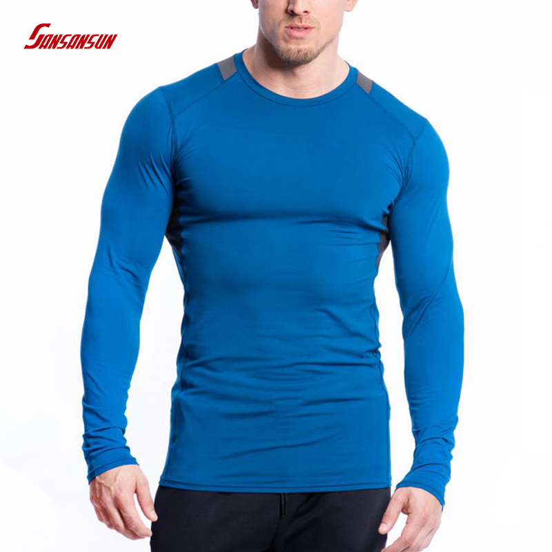 Men Performance Gym Tight Fit Long Sleeve Shirts