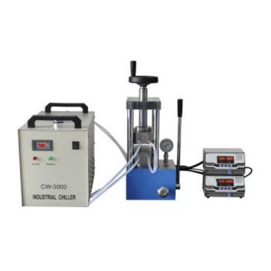 300℃ 24T Lab Small Manual Hydraulic Press with Double Heating Plate