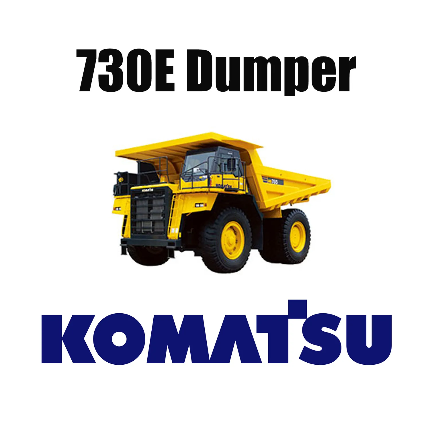 KOMATSU 730E Haul Trucks Equipped with Giant 37.00R57 OTR Mining Tyres