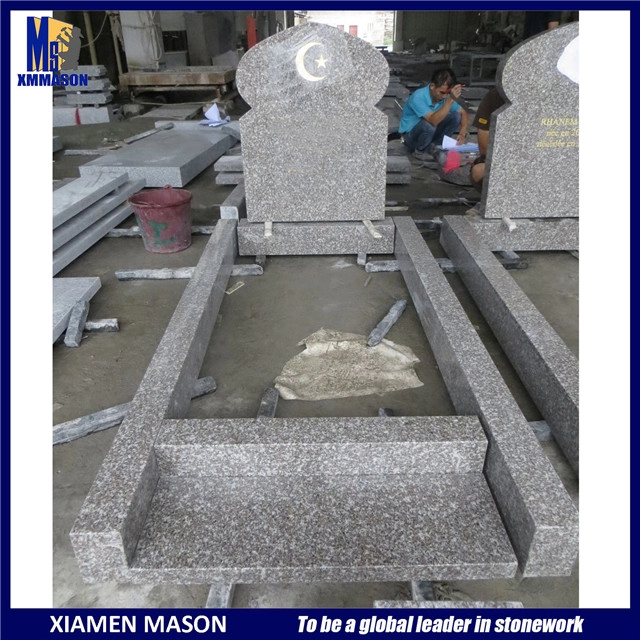 Islamic Tombstone Granite G664 with Gold Sanded