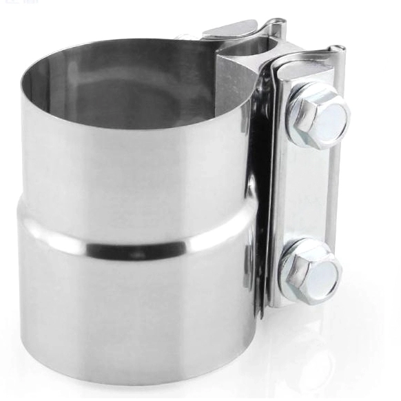 Universal 304SS Stainless Steel 1.75''2.25'' 2.5'' 3.0" 5'' Repair Preformed Lap Joint Exhaust Muffler Pipe Band Clamp