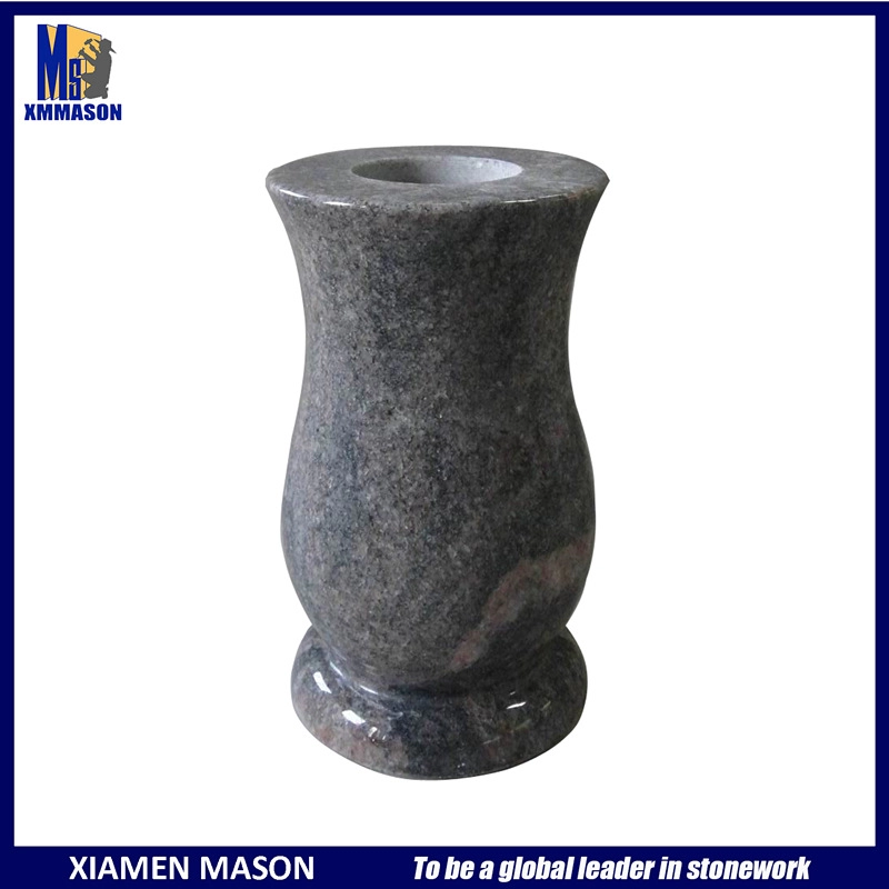 Himalaya Blue Granite Vases For Cemetery