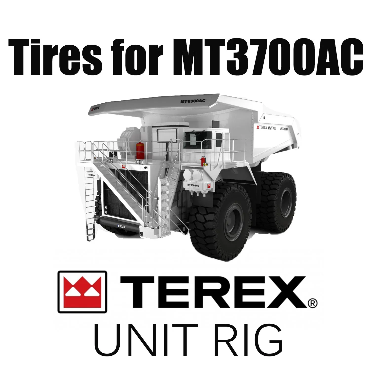 Unit Rig MT3700 AC Haul Truck Equipped with 37.00R57 Mining Tyres & Earthmover Tyres