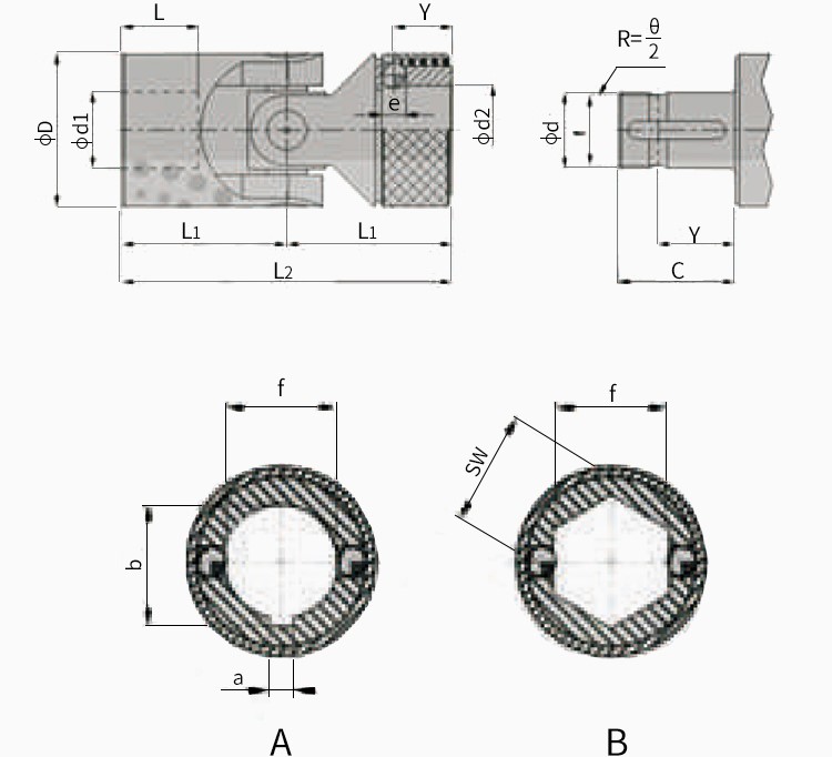 universal joint drawings
