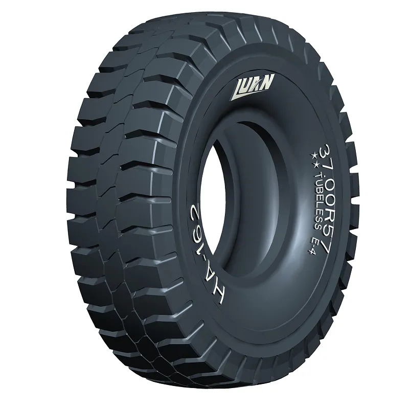 Off-the-Road Truck Tires 37.00R57 Fitted with HITACHI EH3500 Haul Trucks