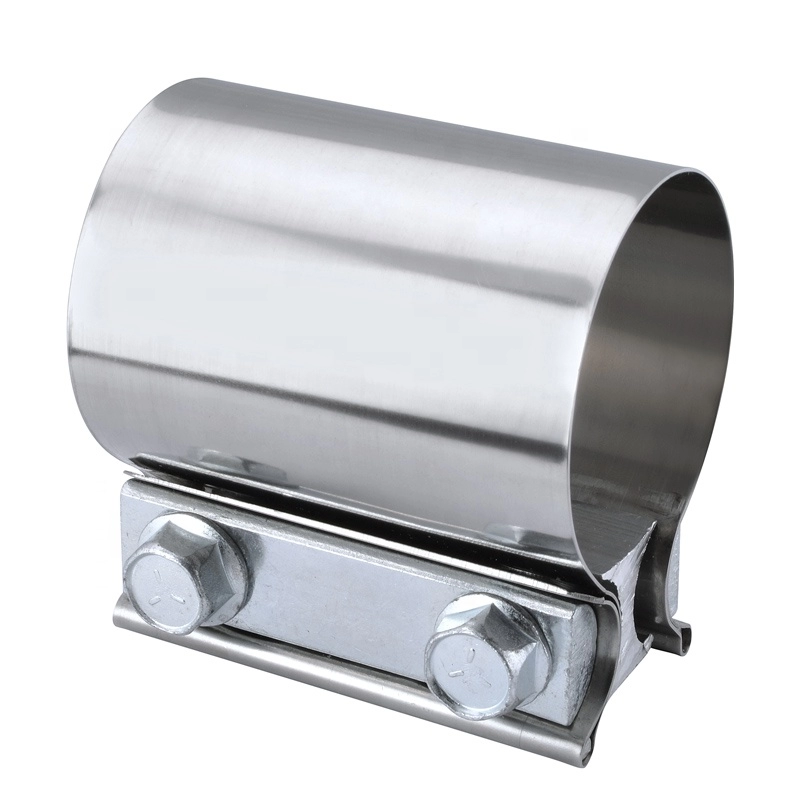 Stainless Exhaust Sleeve Butt Joint Clamp Coupler 2.50'' 3.00'' 4.00'' 4.50'' 5.00'' 6.00''