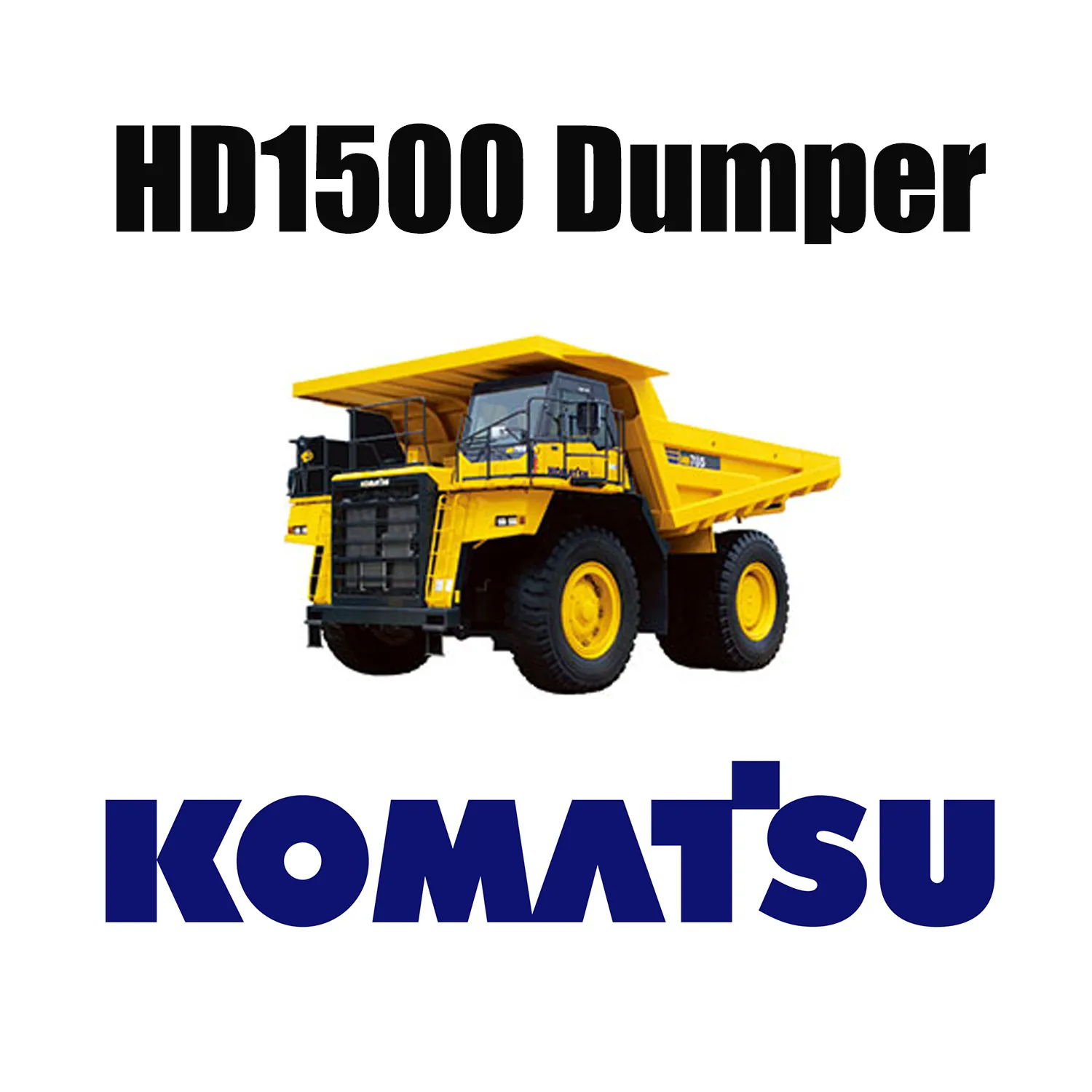 KOMATSU HD1500 Mechanical Truck fit with Specialty EarthMover Tires 33.00R51