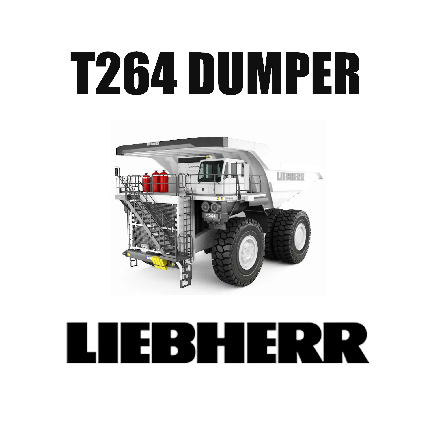 240-tonne Liebherr T 264 Mining Trucks fitted with 40.00R57 E-4 Earth Mover Tires