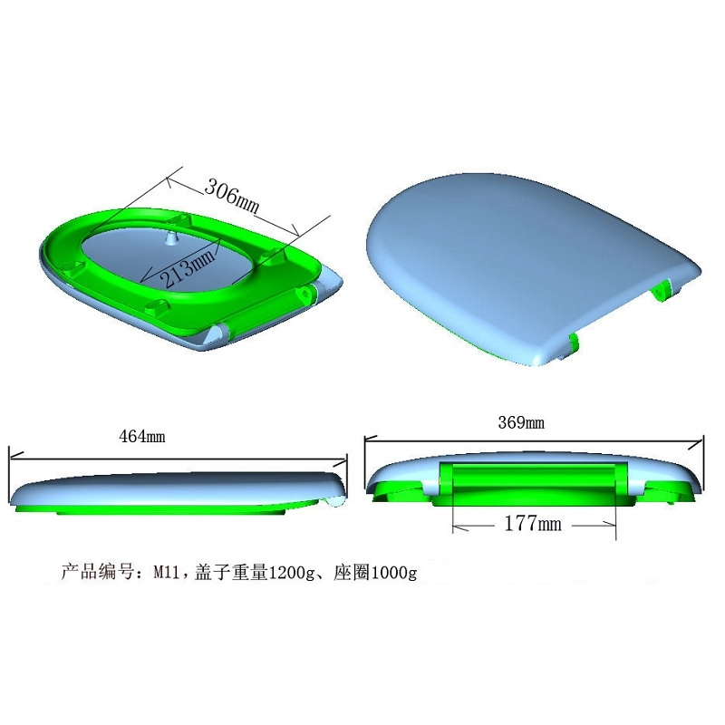 Compression Molding For Urea Toilet Seat and Cover