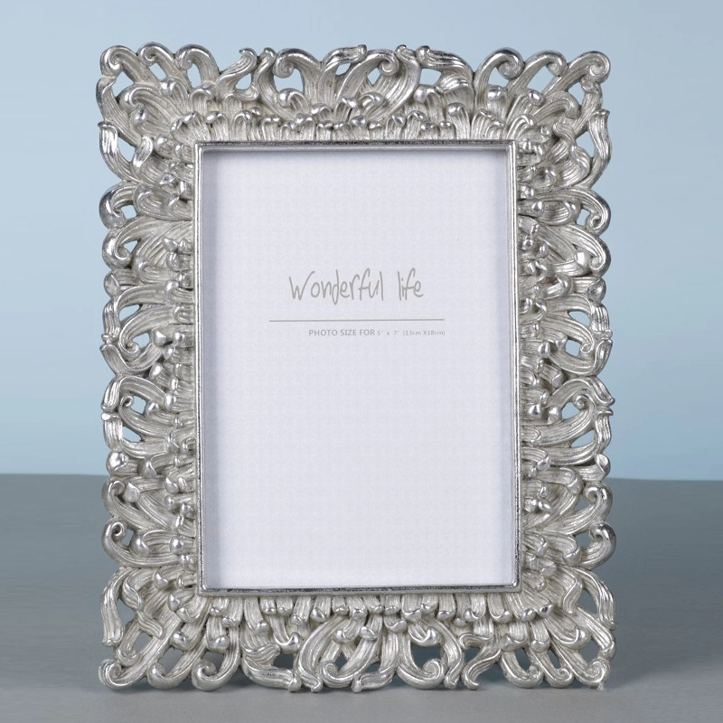Silver Frame 4in. x 6in. - Daisy Petals