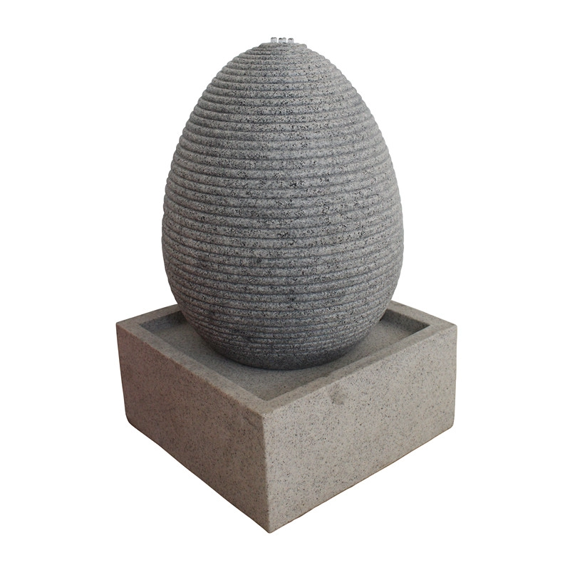 Indoor & Outdoor Garden Egg With Square Water Fountains