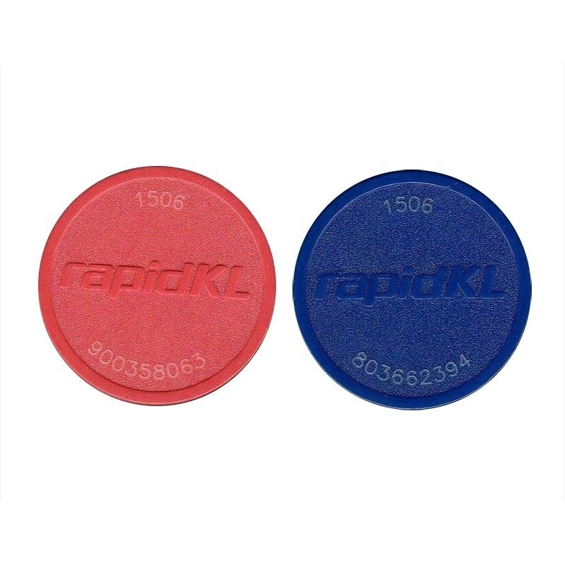 ABS RFID Durable 13.56MHz 125KHz token for metro Subway or casino