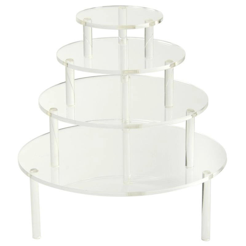 Round Acrylic Table Risers Set of 4