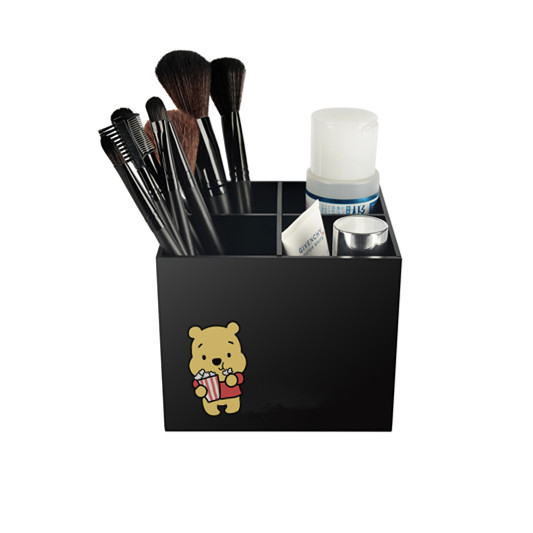 Black Makeup Organizer Storage Perspex Acrylic Brush Container