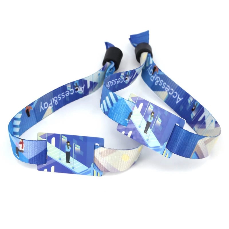 NFC 13.56MHz  Fabric Wristband Bracelet for Music Festival