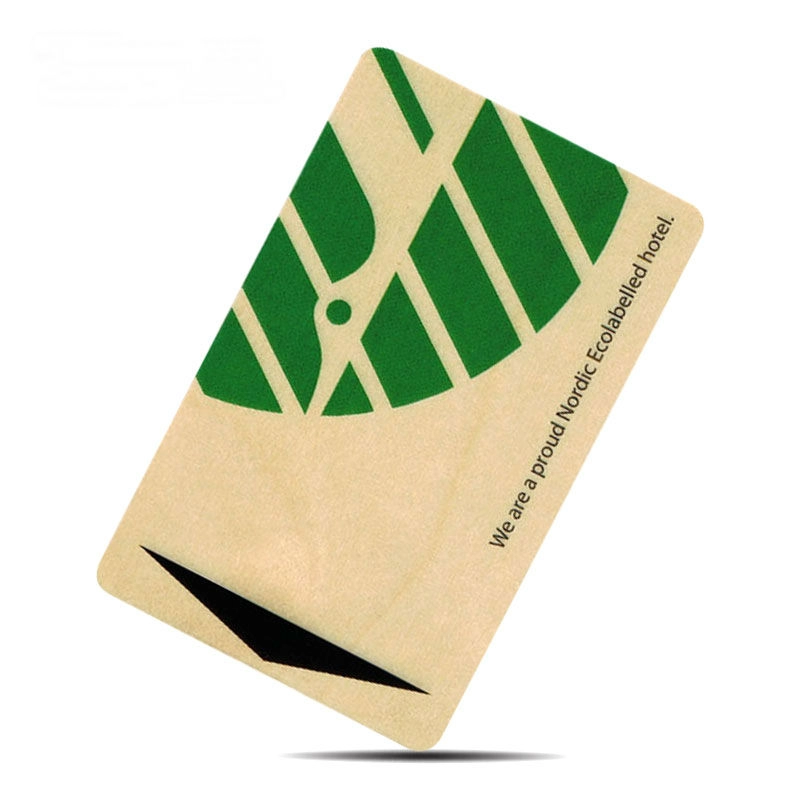 RFID Eco-Friendly Wood Cards with Mifare Plus ships for Luxury hotel access control
