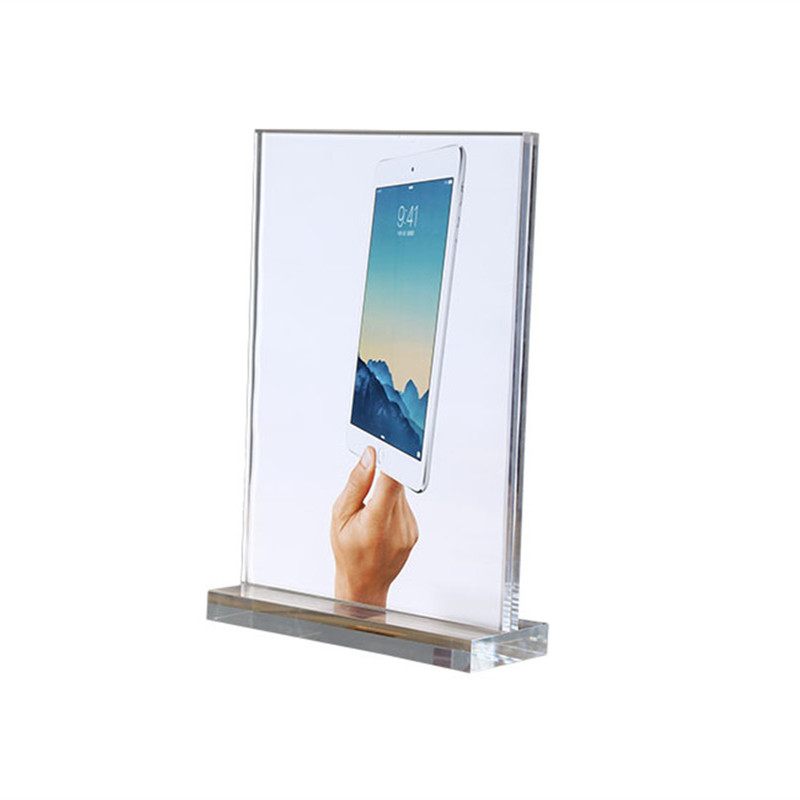 Clear Acrylic Card Sign Holder Table Top Displays