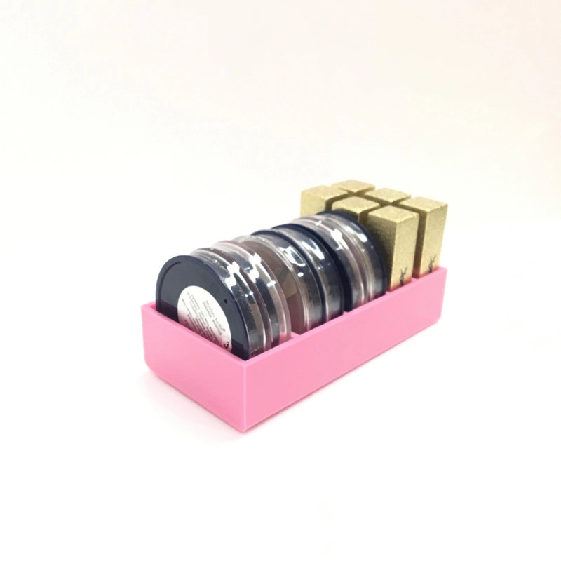 Pink Acrylic Makeup Compact Organizer