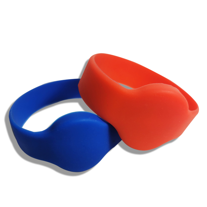 13.56KHz waterproof silicone wristband with NXP MF Ultralight C chip