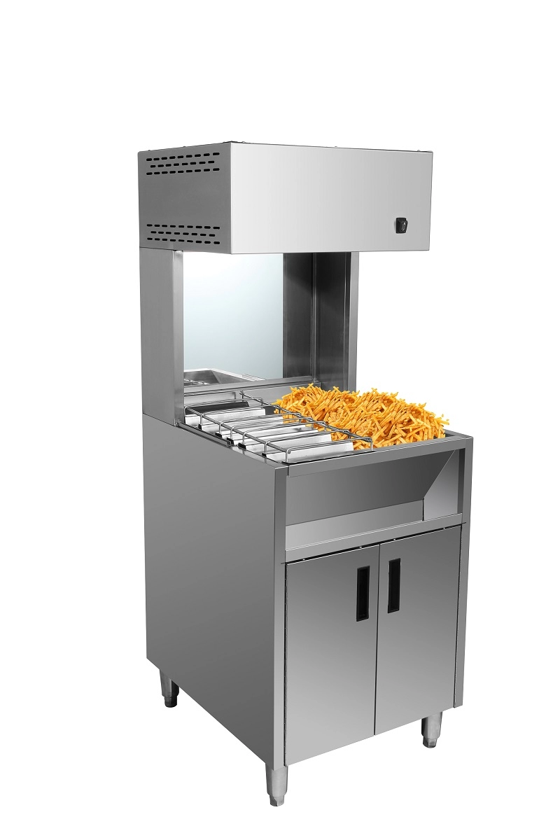 double commercial baked french fries warmer