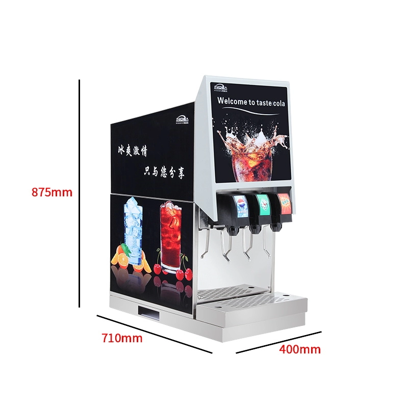 Commercial soda fountain dispenser machine